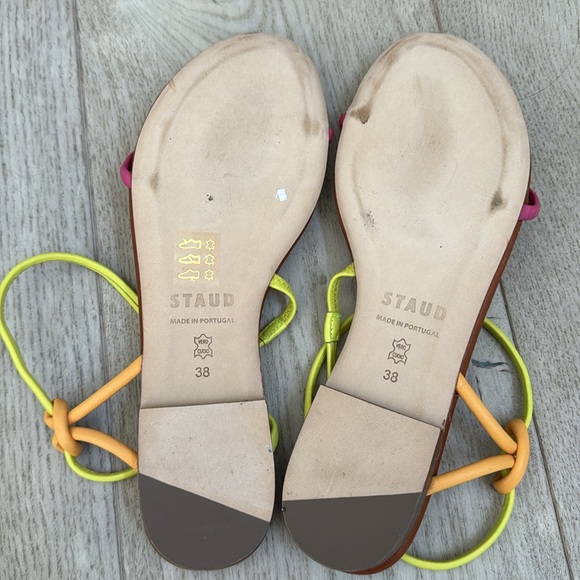 Staud Laurel sandal in citron - Picture 3 of 5